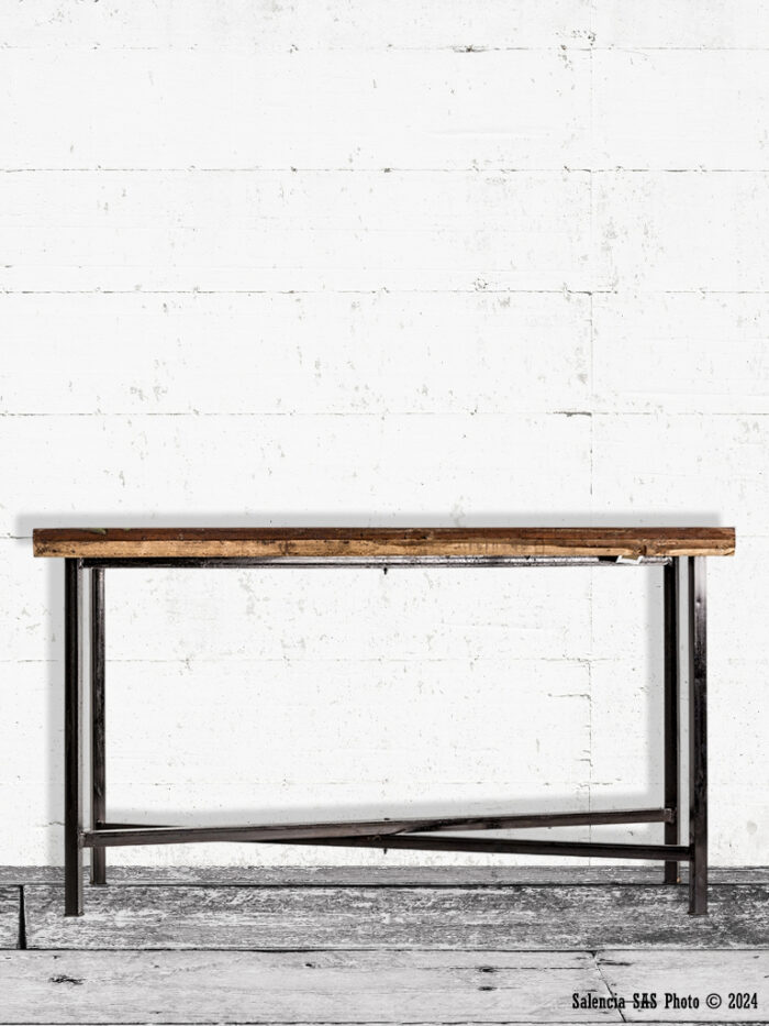 Table salon Lund métal et bois Lastdeco – Image 1