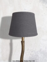 Abat-jour lin gris foncé petit Chehoma