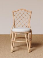 Chaise croisée rotin Origan Chehoma – Image 3