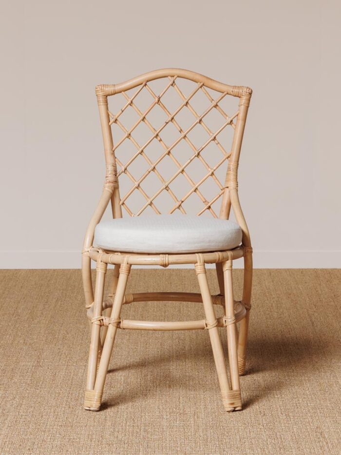 Chaise croisée rotin Origan Chehoma – Image 3