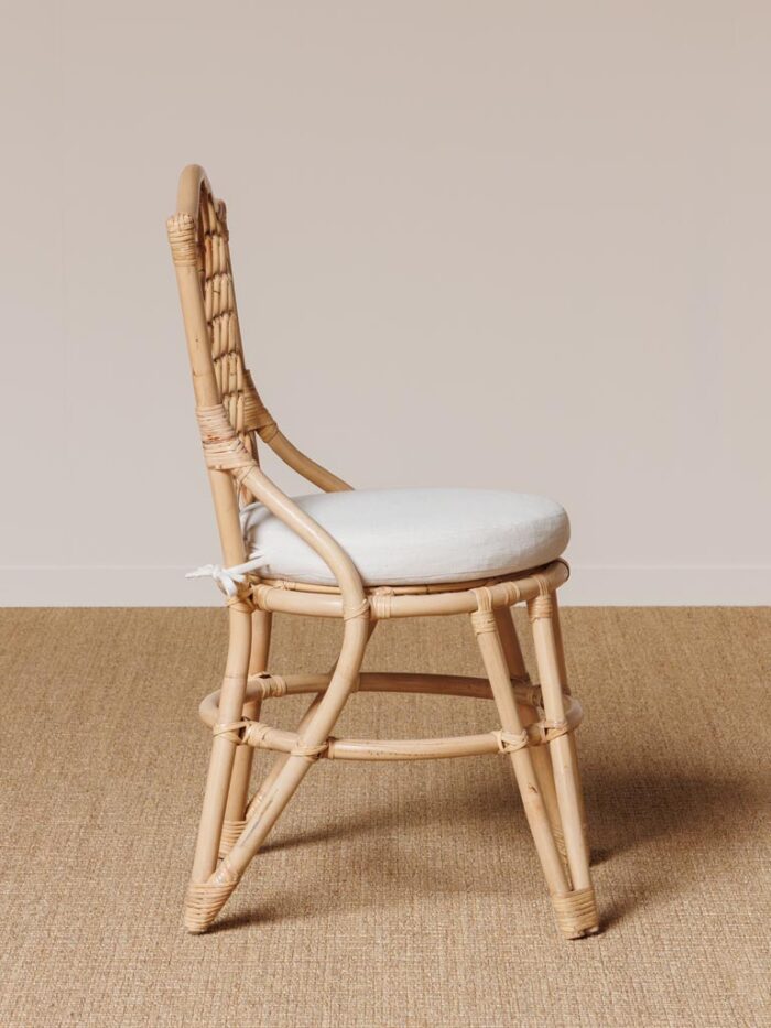 Chaise croisée rotin Origan Chehoma – Image 4
