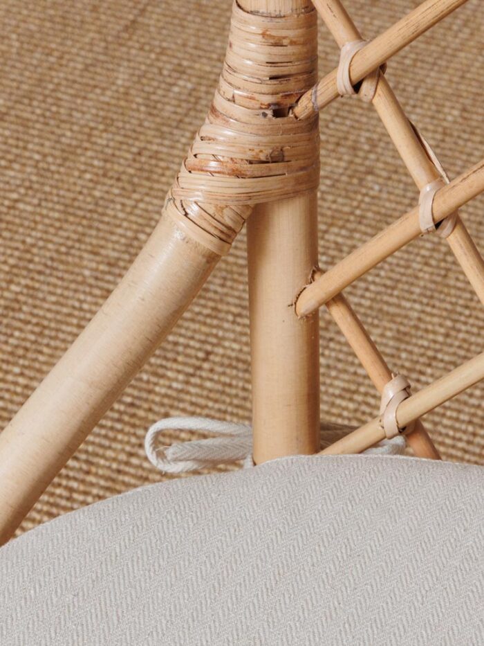 Chaise croisée rotin Origan Chehoma – Image 5
