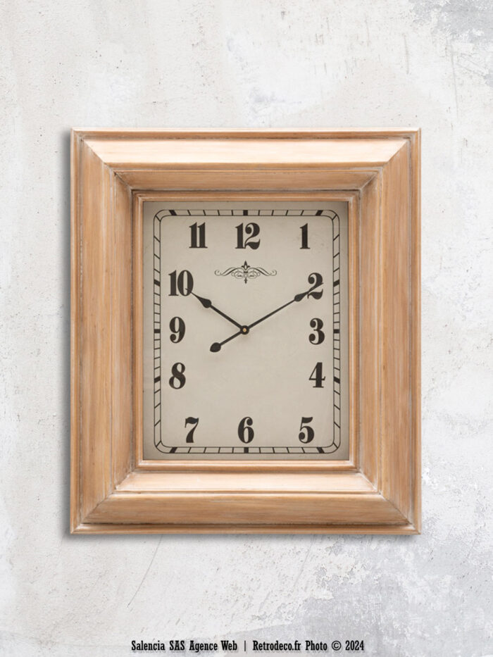 Horloge en pin rectangulaire Chehoma – Image 1