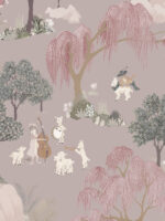 Papier peint Forêt des Contes Lilas Marianne Ratier – Image 2