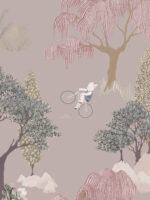 Papier peint Forêt des Contes Lilas Marianne Ratier – Image 3