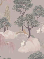 Papier peint Forêt des Contes Lilas Marianne Ratier – Image 4