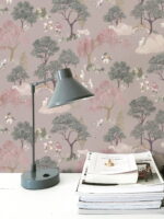 Papier peint Forêt des Contes Lilas Marianne Ratier – Image 5