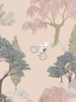 Papier peint Forêt des Contes Rose Marianne Ratier – Image 3