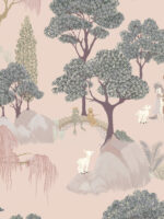 Papier peint Forêt des Contes Rose Marianne Ratier – Image 4
