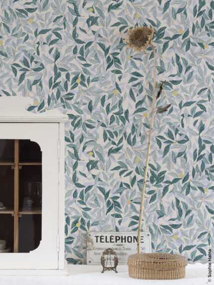 Papier peint Les Nymphes Citrus Marianne Ratier