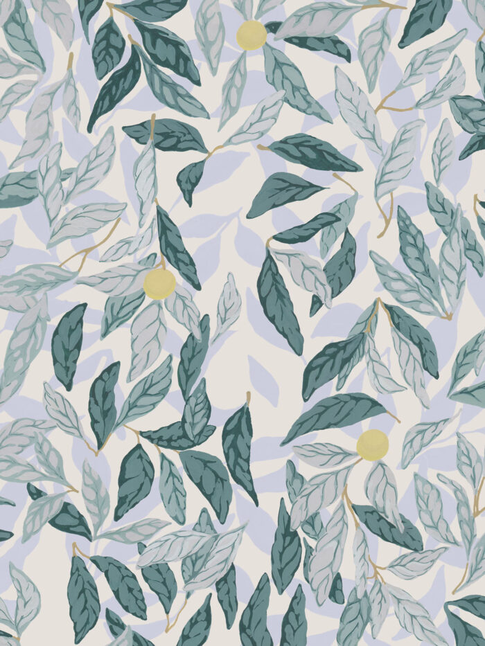 Papier peint Les Nymphes Citrus Marianne Ratier – Image 2