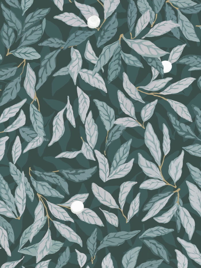 Papier peint Les Nymphes Spring Marianne Ratier – Image 2