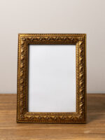 Porte photo cadre fleuri doré Chehoma