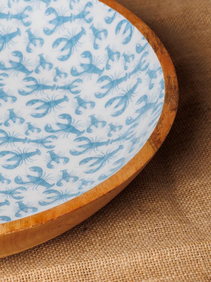 Saladier XL manguier émaillé bleu Homards Chehoma – Image 3