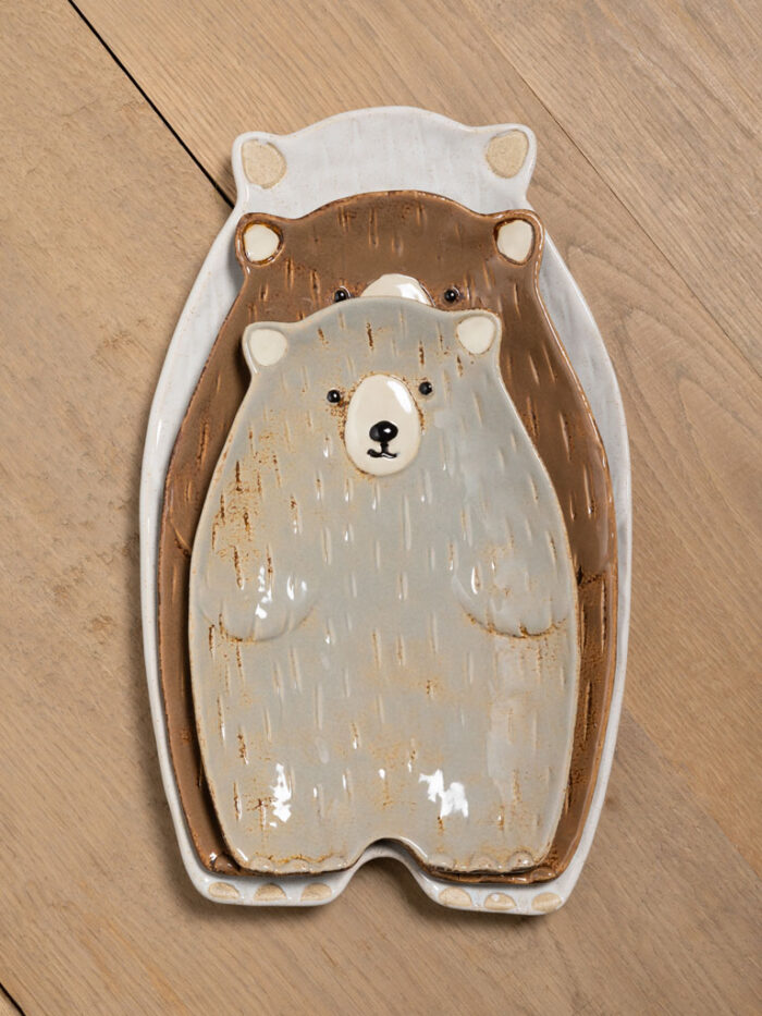 Set de 3 plats ours Chehoma – Image 1