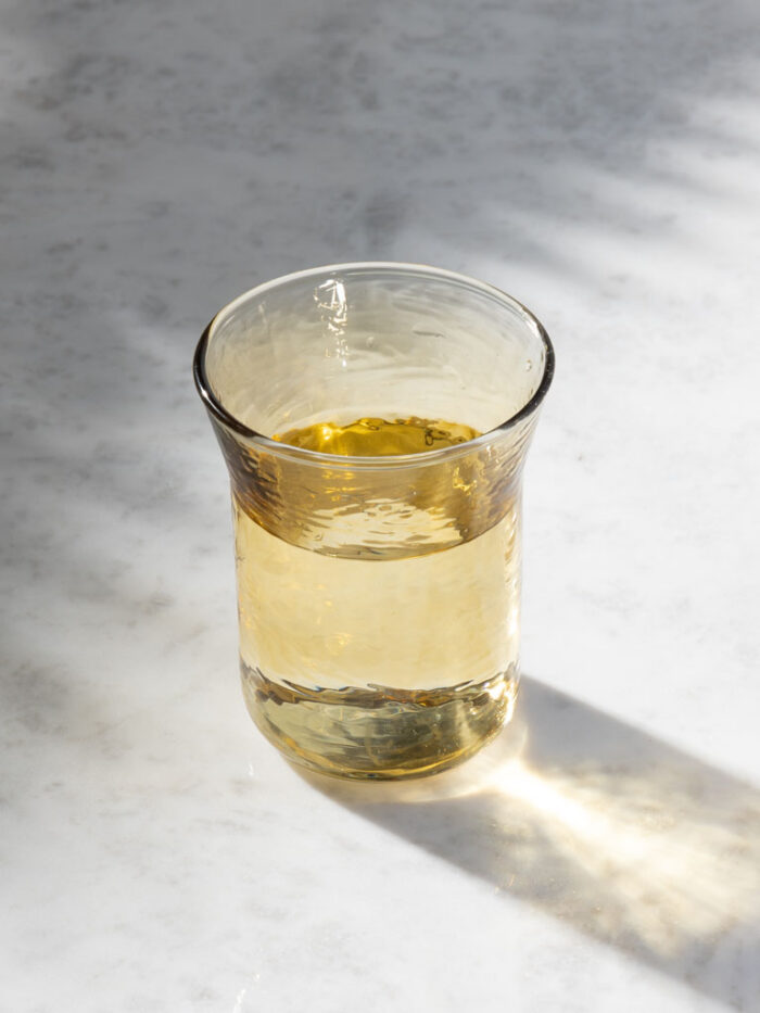 Verre martelé jaune évasé Verano Chehoma – Image 1