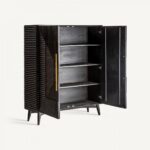 Armoire Plissé Wood Black – Image 3