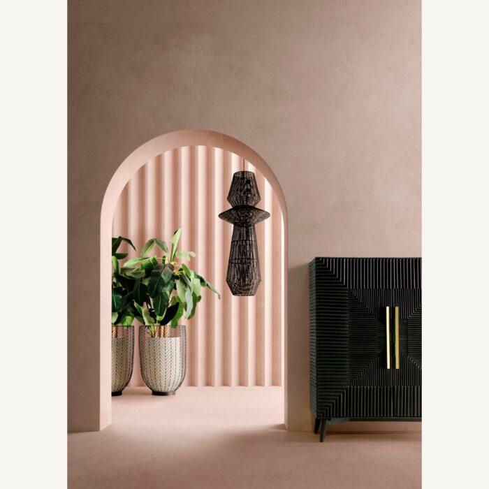 Armoire Plissé Wood Black – Image 6