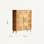 Armoire Plissé Wood Brown – Image 5