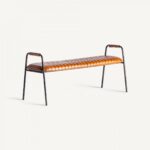 Banc cuir caramel Almstock – Image 2