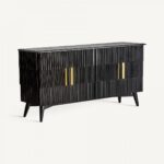 Buffet Plissé Wood Black – Image 2