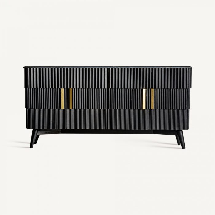 Buffet Plissé Wood Black – Image 6