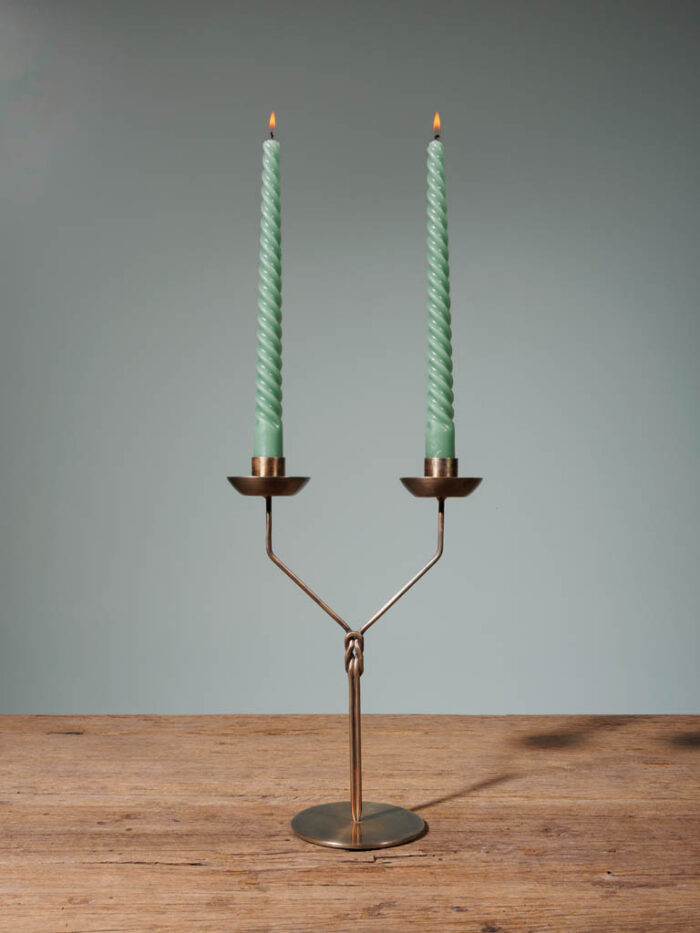 Chandelier 2 bougies laiton Chehoma