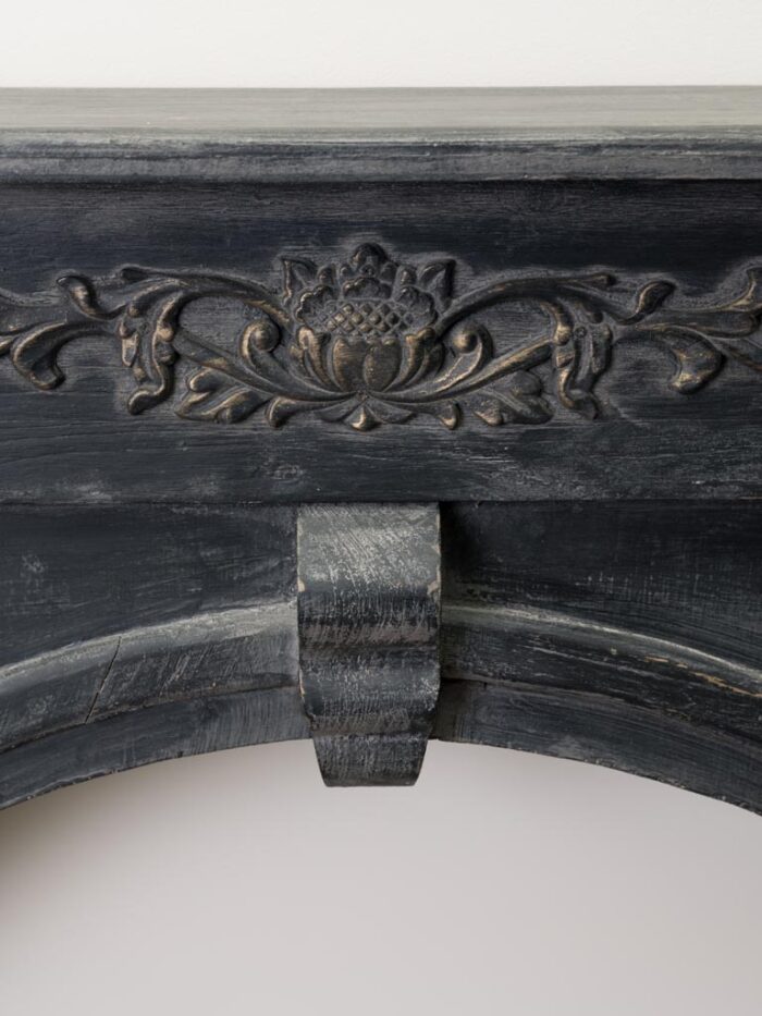 Console cheminée patine noire Beaulieu – Image 2