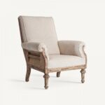 Fauteuil campagne chic Gore haut – Image 2