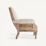 Fauteuil campagne chic Gore haut – Image 3