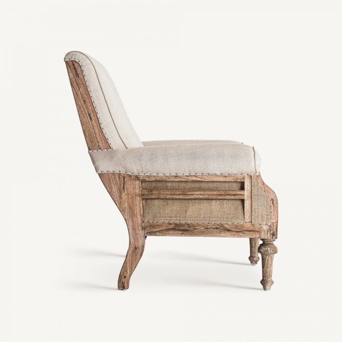 Fauteuil campagne chic Gore haut – Image 3