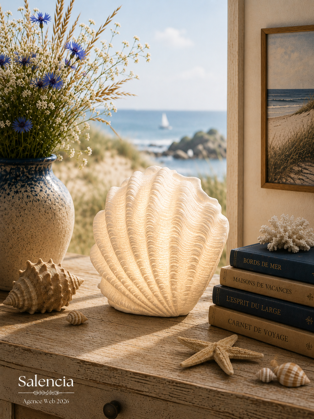 lampe-a-poser-coquillage-chehoma-31664 Lampe à poser Coquillage Chehoma