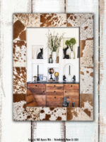 Miroir Kenosha peau de vache Vical