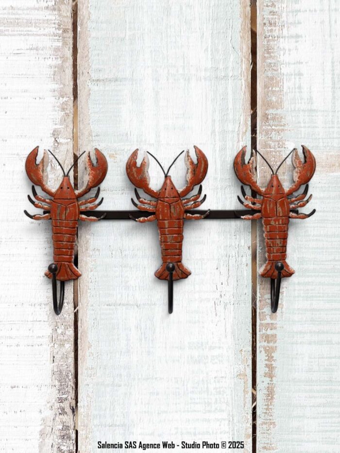 Petit porte-manteau Homards Chehoma