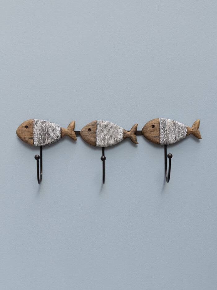 Petit porte manteau Poissons emmitouflés