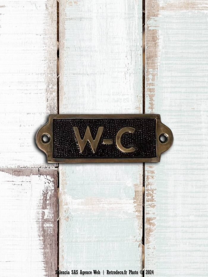 Plaque de porte WC Antic Line – Image 1