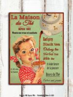 Plaque métal Maison du Thé – Image 2