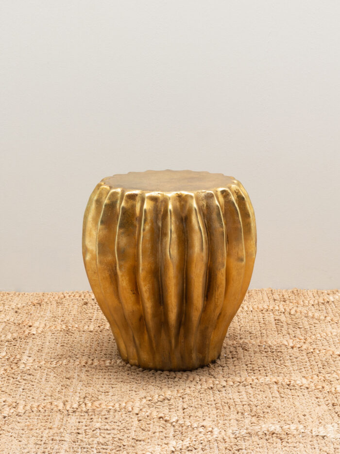 Table d'appoint dorée Cactus Chehoma