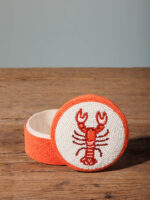 Boîte ronde homard en perles – Image 2