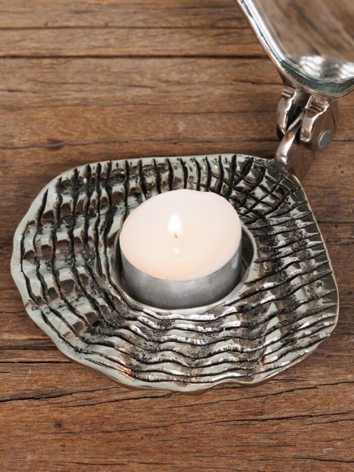 Bougeoir coquillage avec miroir interieur – Image 2