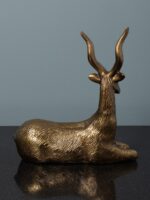 Gazelle couchée patine dorée – Image 4