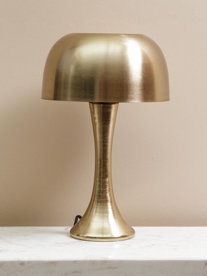 Lampe à poser doré Champignon – Image 1
