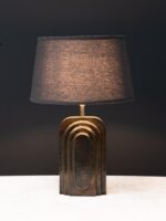 Lampe à poser dorée Art-Deco – Image 2