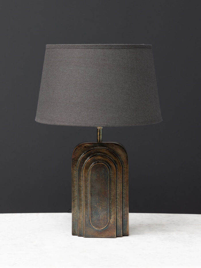 Lampe à poser dorée Art-Deco Chehoma