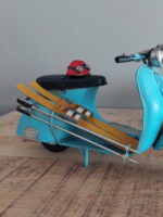 Miniature métal Scooter bleu et Skis Antic Line – Image 4