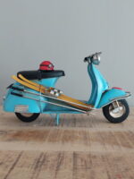 Miniature métal Scooter bleu et Skis Antic Line