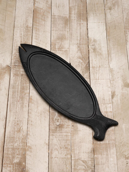 Plateau poisson alu noir Chehoma