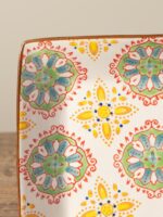 Set de 4 assiettes carrées apéro Bohemian – Image 5
