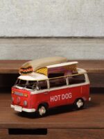 Miniature Combi VW Food truck rouge – Image 2