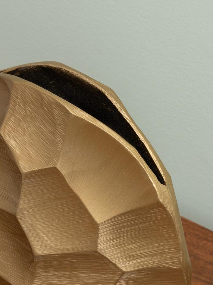 Vase carapace de tortue dorée pour fleurs séchées – Image 3